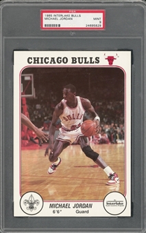 1985 Interlake Bulls Michael Jordan Rookie Card – PSA MINT 9